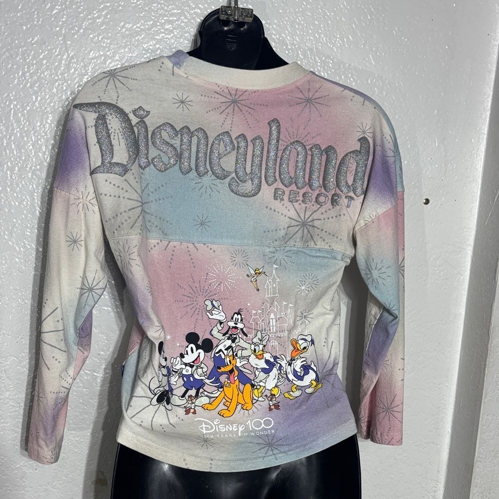 Disney spirit jersey kids 7/8 100 years multicolor characters fireworks